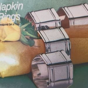 Wm A Rogers Silverplate Napkin Rings